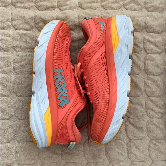 Hoka One One Shoes - Hoka One One Vibrant Coral Sneakers